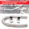 iRKY 36" Stainless Steel Radiator Hose Flexible Universal Water Hoses