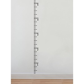 Growth Chart Ruler Decal (Left-Aligned) - Children's Vinyl Wall Decal - by Simple Shapes