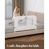 Aptododo 33" Bed Rails for Toddlers(Compact) for Single/Twin Bed with