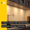 Getinlight LED Puck Lights 3-Pack, 2.75" Metal Housing, Wall-Dimmer Compatible,