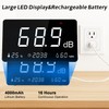 LYCEBELL Dezibel Messgerät SW525S, 30-130dB Schallpegelmesser mit Alarm & Datenaufzeichnung,