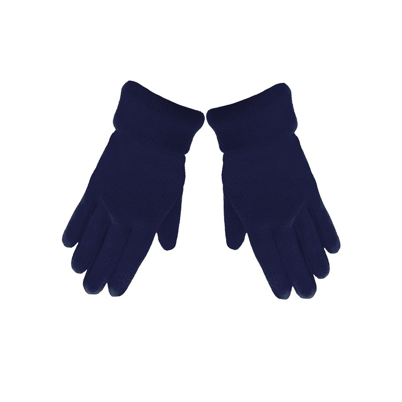Navy Blue 3 Piece Fleece Hat Scarf & Glove Matching