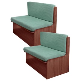 FUANGUI 2 Sets RV Dinette Cushion Covers Stretch Camper Cushion Cover Booth Seats Replacement RV Cushion Covers Washable Sofa Furniture Protector for RV Camper Car Bench Travel Trailer Couch
