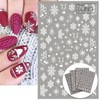 Christmas White Snowflake Nail Sticker F895 / 크리스마스 화이트 눈꽃 네일스티커 F895