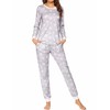 Ekouaer Pajama Women Jogger Pj Set Star Pj Adult Couples Loungewear Cuddl Duds Pajamas Long Sleeve Sleepwear