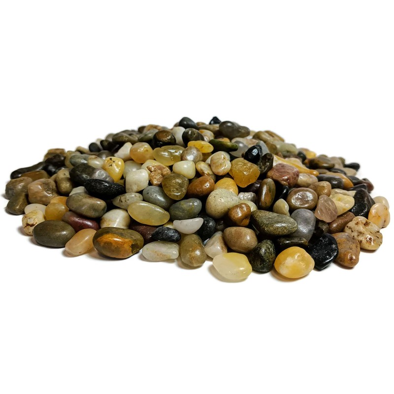 Midwest Hearth Decorative Polished Mixed Pebbles 3/8" Gravel Size (10-lb