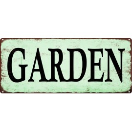 Garden Flowers Vintage Look Rustic Metal Sign Retro Man cave Deco Art 5x12 SS30
