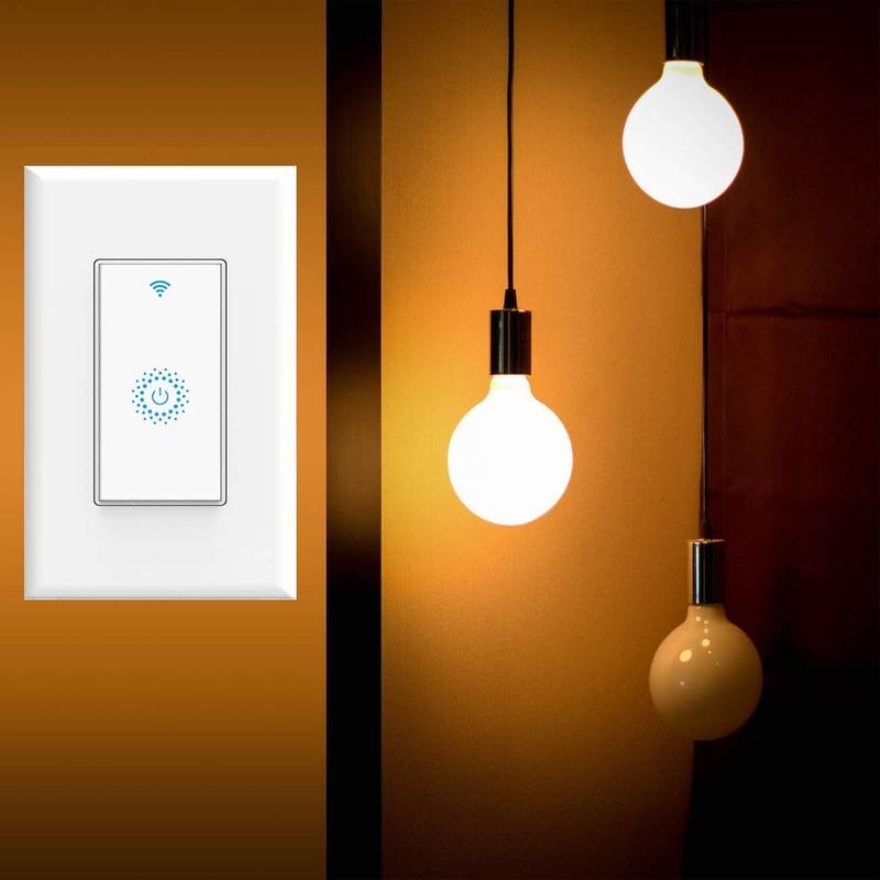 Alexa Smart Switch, Smart Light Switch Work with Google Home,