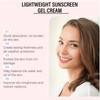 50g Ul/tra White Sunscreen Gel,Travel-Size Face Sunscreen,UVA/UVB Protection for Daily
