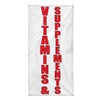 Vertical Vinyl Banner Multiple Sizes Vitamins and Supplements Business Outdoor