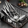 304 Stainless Steel Kitchen Utensils Set 6 Pcs Cooking Utensil,