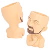Face Planter Pot with Drainage Hole Man Face Flower Pot