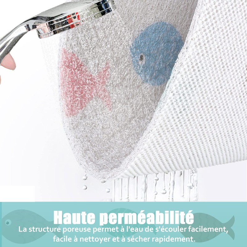 Shower Mat Non-Slip 60 x 60 cm Safety Mat Comfort