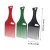Healeved 3pcs Plastic Hair Pick Comb for Afro Curly Hair