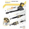 Strapinno 2PCS Retractable Ratchet Straps (1 7/8 in x 4