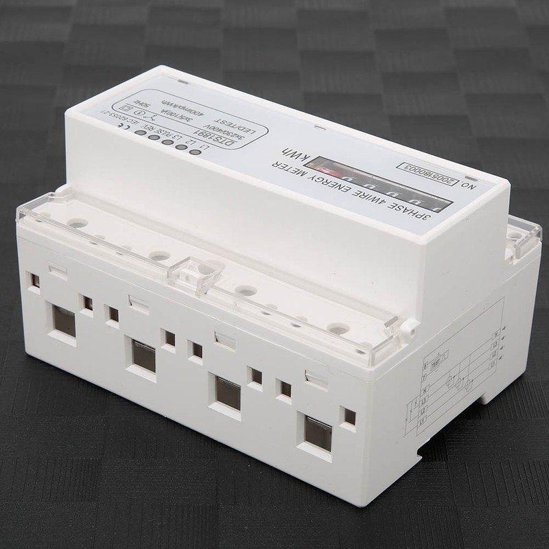 DTS1891 3 Phase 4 Wire 7P DINRail Electric Meter Energy