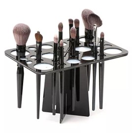 Luckyiren Estante De Secado De Brochas De Maquillaje, Secado