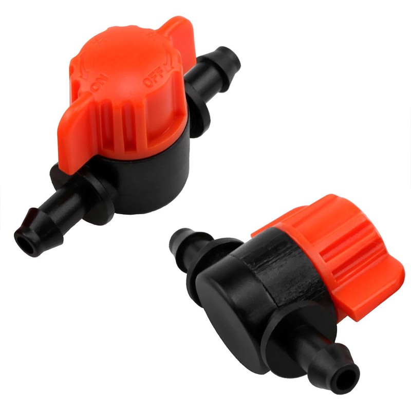 FINBe 1/4" Drip Irrigation Valve Drip Irrigation Cut-Off Switch Valve