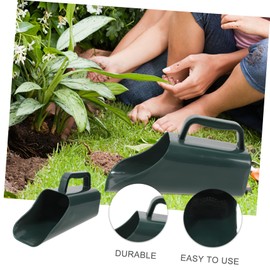 OSALADI Gardening Soil Scoop Small Portable Garden Tool Reusable Design Easy to Use for Boys and Girls and Adults Sturdy Plastic Material