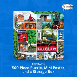 Re-marks Ireland, Country Puzzle, 500-Piece Jigsaw Puzzle for All Ages
