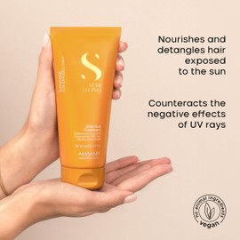 Alfaparf Milano Semi di Lino Sunshine After-Sun Hair Treatment - Restorative Treatment for Hair Stressed by Sun, Chlorine and Salt - Nourishes and Detangles - Vegan Formula - Adds Softness and Shine