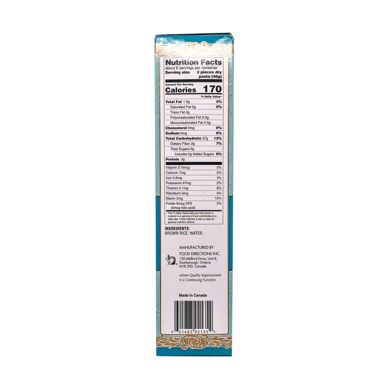 Tinkyada Brown Rice Lasagne w/ Rice Bran - 10 oz