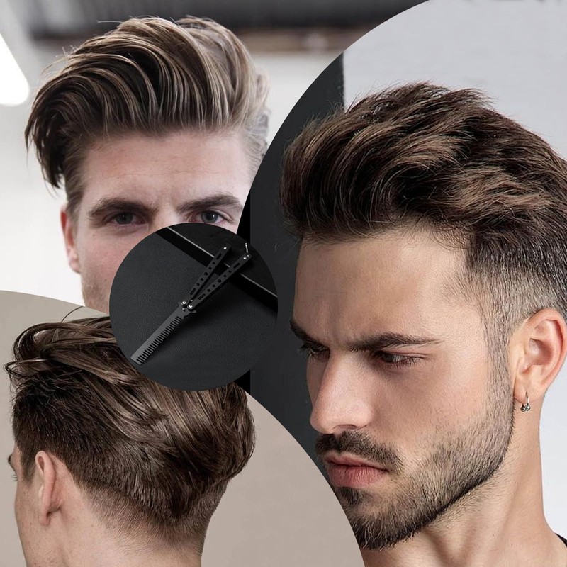 One Piece Durable Metal Folding Comb Convenient Steel Hair Comb