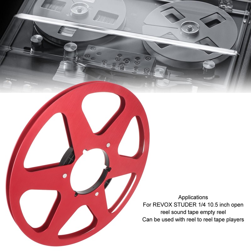 1/4 10.5 Inch Empty Tape Reel Aluminum Alloy 6 Hole