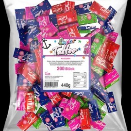 Undisclosed Capico Super Tattoo Kaugummi (200 Sticks) 440g (Wrapper colors vary)