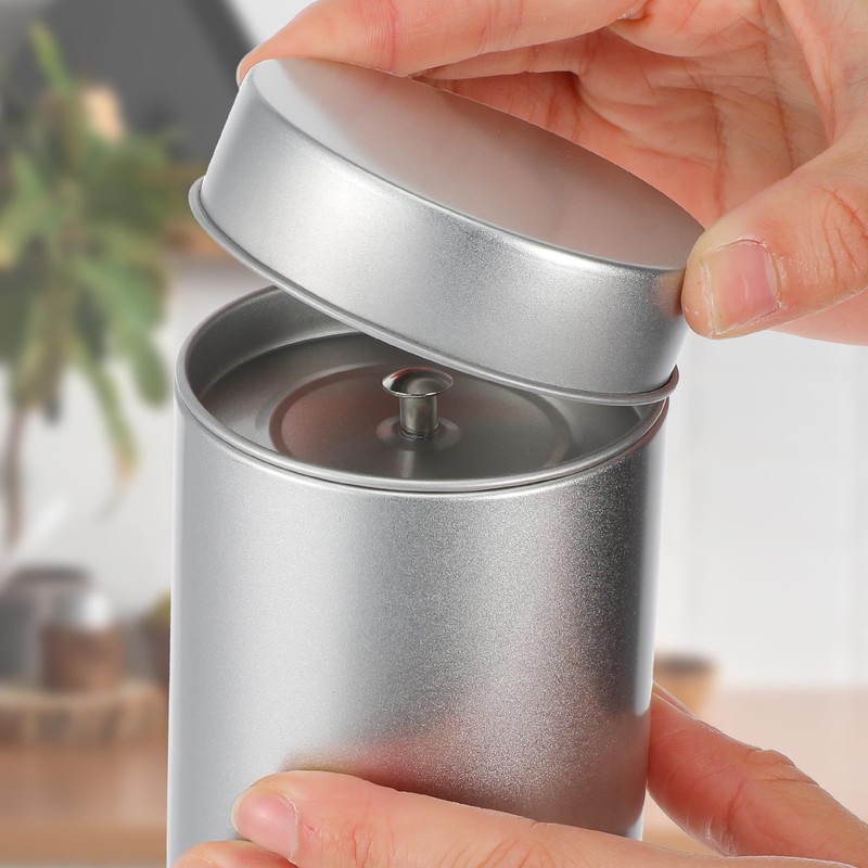 MAQUITA 6 Pack Tea Tin Canister with Airtight Double Lids,