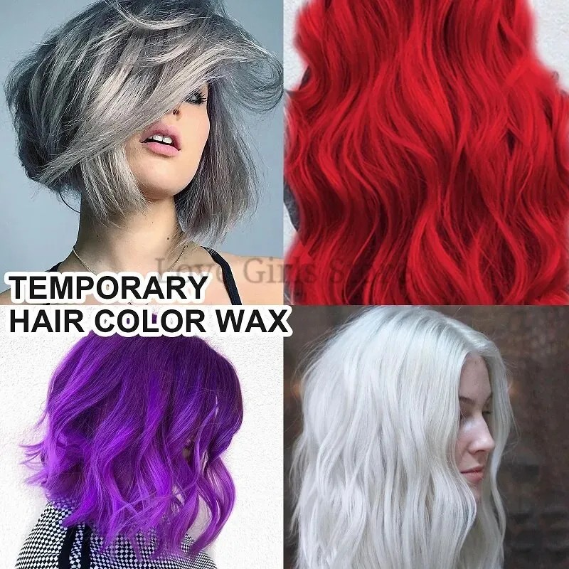 Tinte Para Teñir El Cabello Con Cera, Lavable, Natural Y