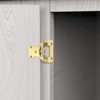 1/2" Overlay Brass Gold Cabinet Hinges, (25 Pairs - 50