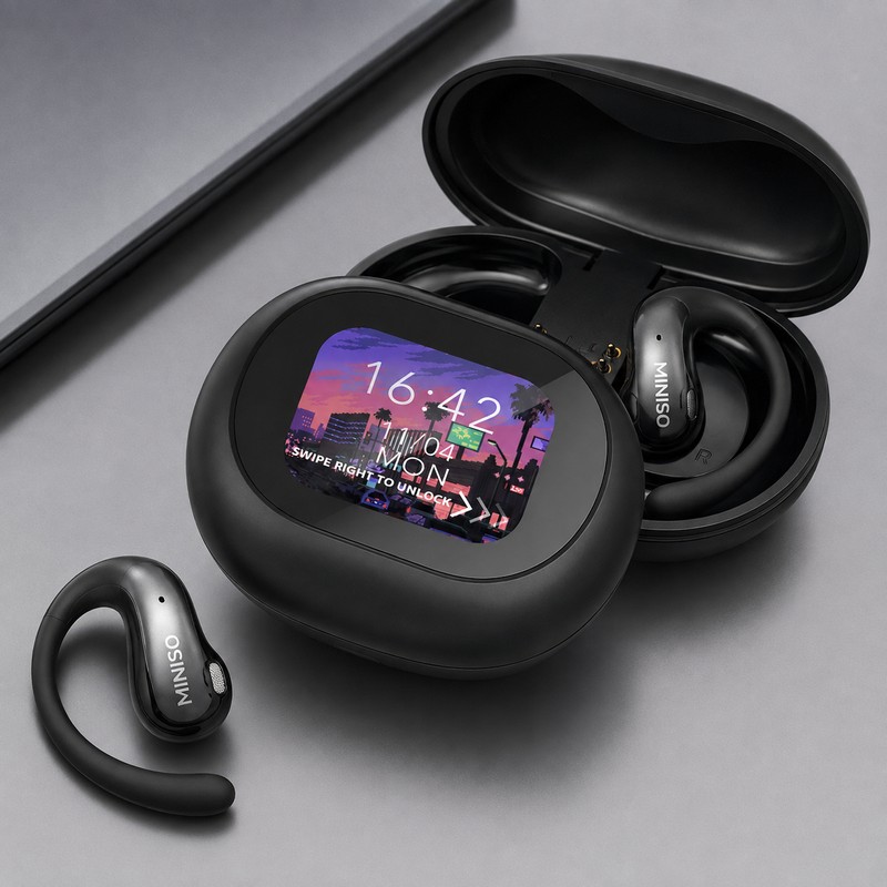 MS188 AI Translation Earbuds for Travel & Calls – Touchscreen