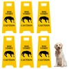 Cat and Dog Vomit Caution Sign 6 Pack Funny Pet
