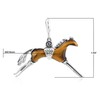 American West Jewelry Southwestern Tiger's Eye Running Horse Pendant Enhancer