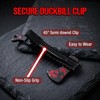 6 Pcs Mini Knife Hair Clips Black Red Punk Barrettes
