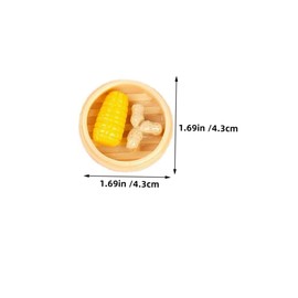KONTONTY 6pcs Miniature Steamed Food Toys Mini Craft Decors Realistic Simulated Food Models for Playhouse