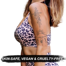 6-Pack Semi-Permanent Temporary Tattoos – Realistic Vein, Butterfly, Snake & Cross Designs – Gothic Fake Tattoos for Adults – Waterproof, Vegan, Lasts 1-2 Weeks – Plant-Based Ink