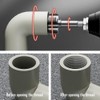 Electric Drill Compatible PVC Pipe Threader Kit with Various Die