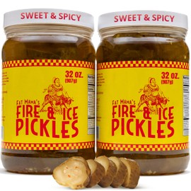 Fat Mama's Fire & Ice Pickles, 2 Pack - 32 oz