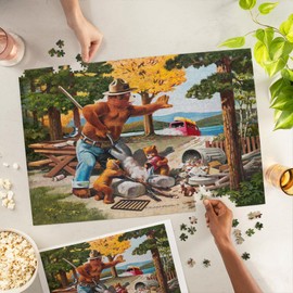 Lantern Press 1000 Piece Jigsaw Puzzle, Smokey Bear, Hey Come Back, You Forgot Something