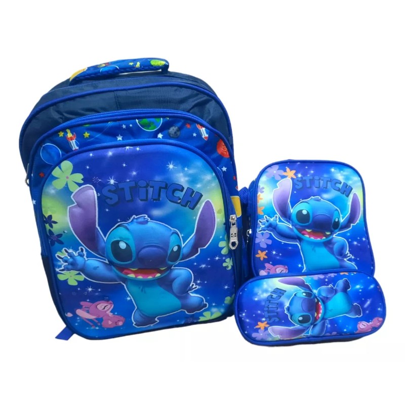 Misorel Kit Lonchera, Mochila Y Lapicera Para Niños Con Luz