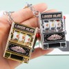 6 Pcs Keychain Toys Slot Machine Key Chain Fun Car