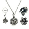 Haxtec Mini Metal DND Dice Set With 20mm Antique Iron
