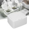 Cotton Pad Container, Household Diamond Shape Lightweight Cotton Pad Storage