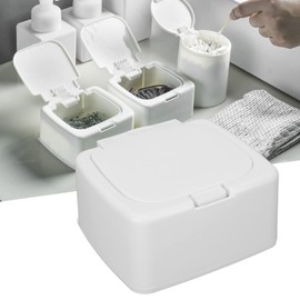 Cotton Pad Container, Household Diamond Shape Lightweight Cotton Pad Storage Box for Travel