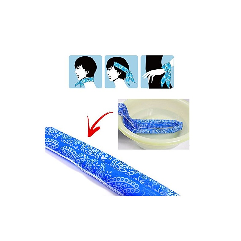 The Elixir Deco Cool Bandana Ties Neck Wrap Cooler Headband