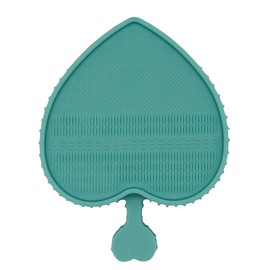 LORMAY Powder Puff Cleaning Mat Makeup Brush Cleaning Plate (Mint Green)