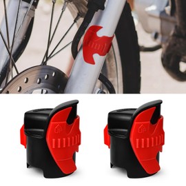 Ongfuwu 2PCS Motorcycle Fork Seal Cleaner Tool, Front Fork Seal Clean Tool, Universal Cleaning Shock Repairing Absorber Tool for 45mm-55mm, Dirt Bike Motorcycle Accessories (Red)