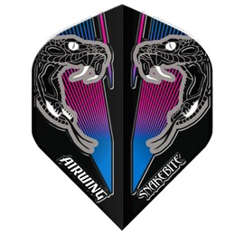 RED DRAGON Airwing Unique Moulded Peter Wright Snakebite Blue Standard Dart Flights 1 Set Per Pack (3 Dart Flights in Total)